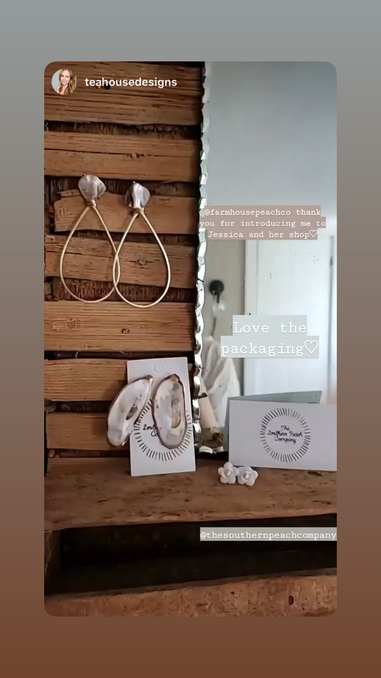 TSPC Oyster Shell Earrings