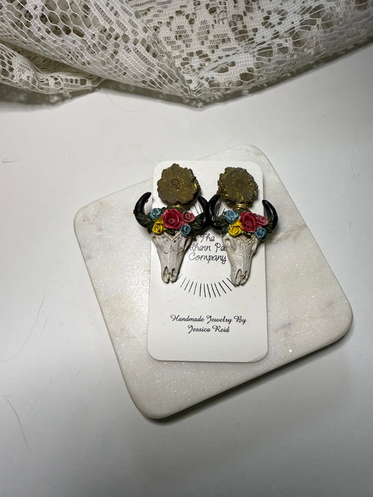 Boho Spirit: Kissing Cowgirls Druzy Stud Earrings