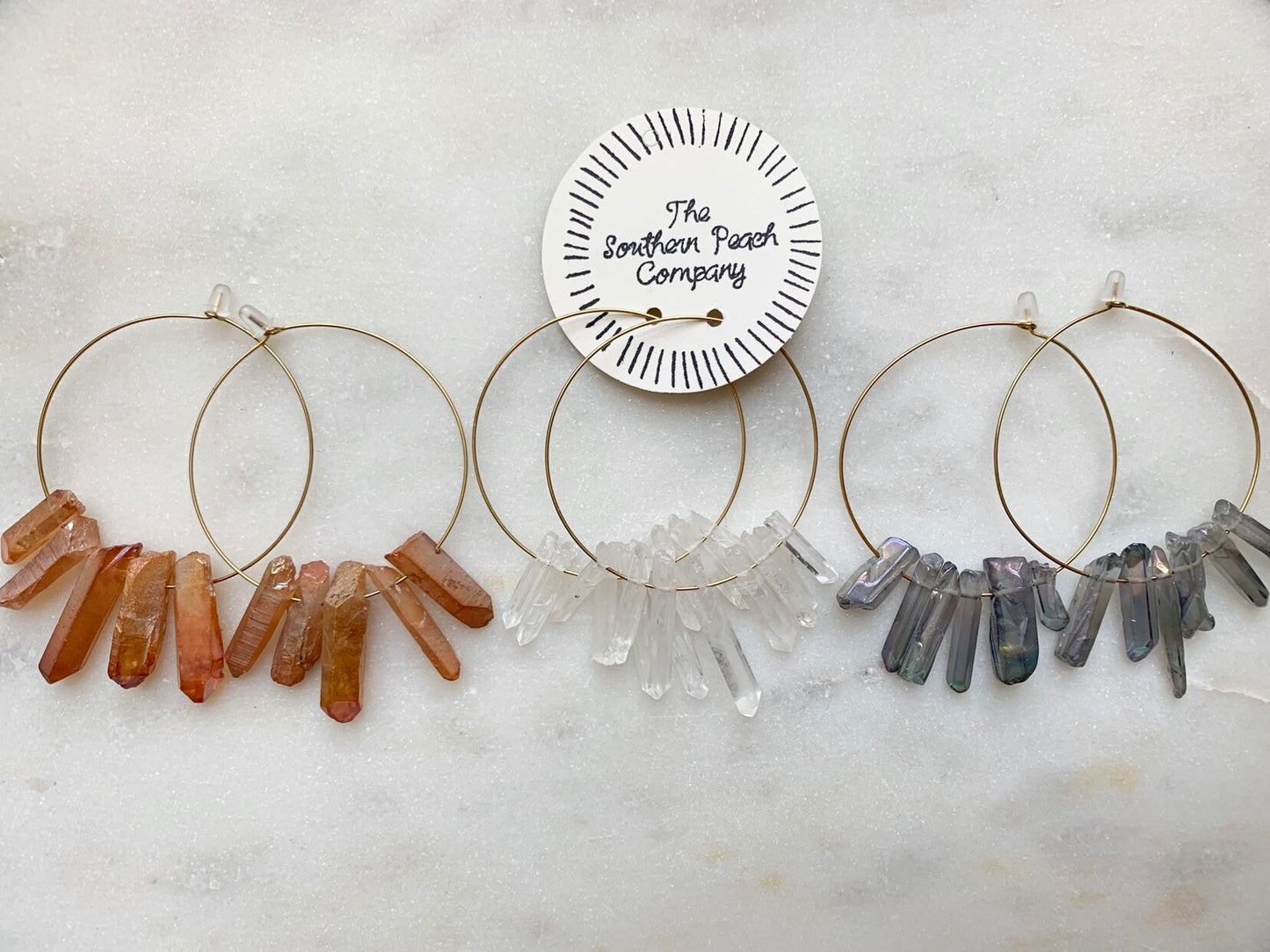 Gold Handcrafted Hoop earrings