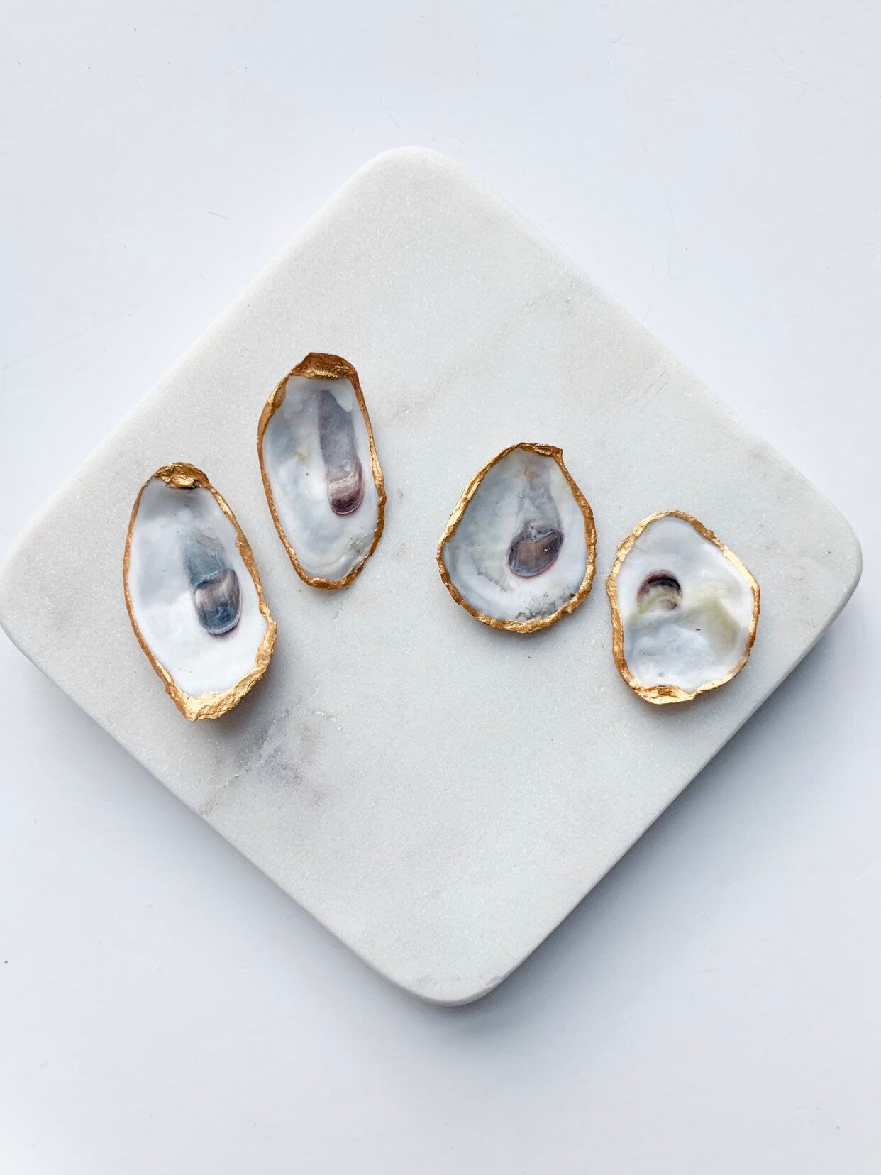 Small oyster shell earrings