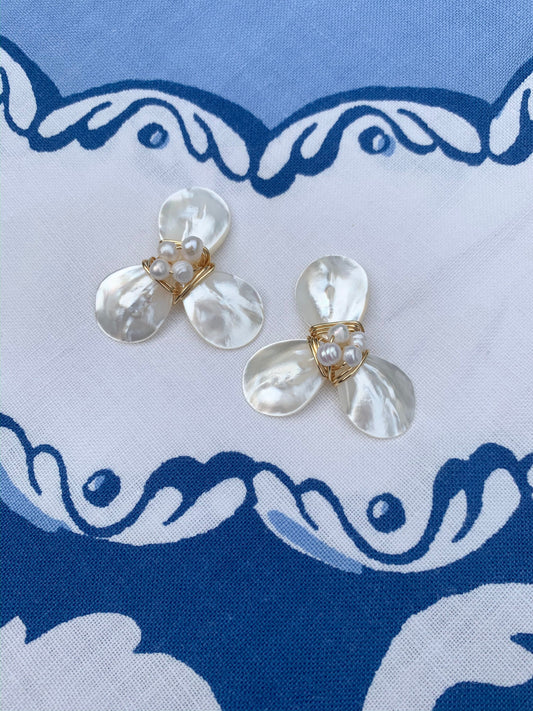 Mini snowdrop earrings