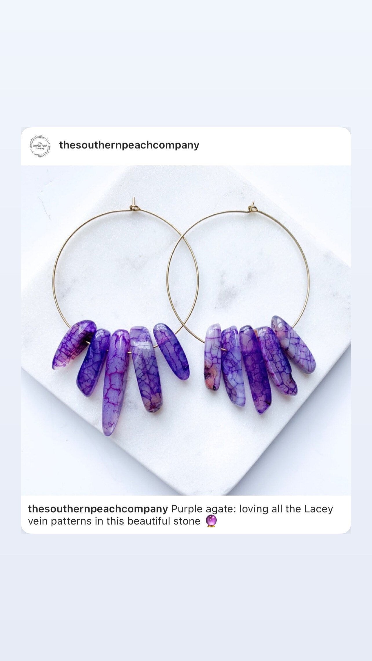 Agate hoops