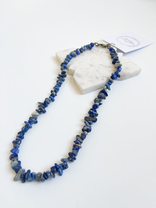 Lapis layering necklace